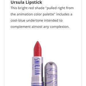 Besame cosmetics ursala villains lipstick NIB Disney rare makeup spring beauty